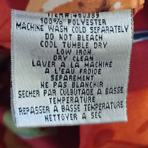 Bill Blass Shirt Men Small Red Button Down Short Sleeve Cocktails Martini Fun - Picture 7 of 7